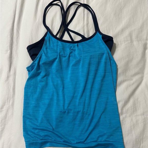 Athleta Tops - Athleta Navy and Blue Strappy Tank